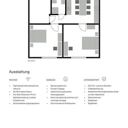 Apartment Zehnthof 2a Haus - 2 We, 2 Kueche, 2 Bad 4 Sz, 8 Bett Pulheim
