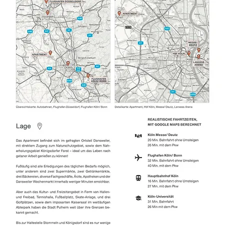 Apartment Zehnthof 2a Haus - 2 We, 2 Küche, 2 Bad 4 Sz, 8 Bett Pulheim